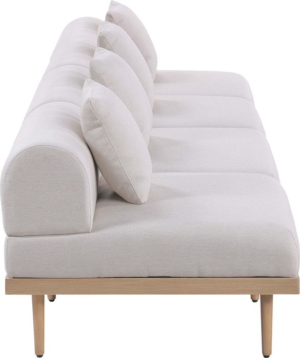 Laguna - 4 Piece 142" Upholstered Outdoor Patio Modular Armless Sofa - Simple Home Plus