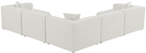 Cube - Linen 5 Piece Modular Corner Sectional - Simple Home Plus