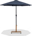 Fiji - Aluminum Patio Umbrella With Square Teak And Black Base - Simple Home Plus