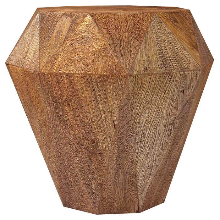 Jacinto - Octagonal Solid Mango Wood Side Table - Simple Home Plus