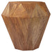 Jacinto - Octagonal Solid Mango Wood Side Table - Simple Home Plus
