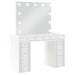 Regina - Makeup Vanity Table Set With Lighting - White - Simple Home Plus