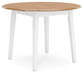 Gesthaven - Round Dining Room Drop Leaf Table Set - Simple Home Plus