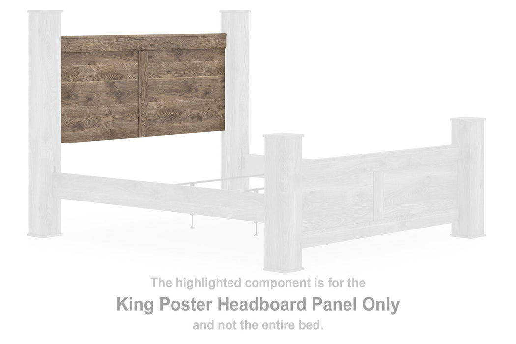 Rusticott - King Poster Headboard Panel - Brown - Simple Home Plus