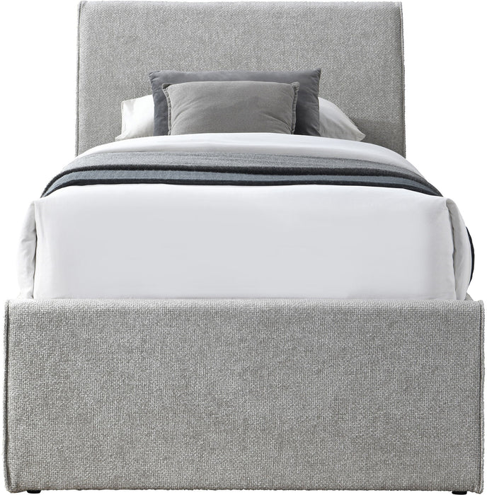 Myles - Chenille Twin Trundle Bed - Simple Home Plus