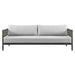 Alegria - 4 Piece Outdoor Black Aluminum & Rope Conversation Set With Light Gray Fabric Cushions - Simple Home Plus