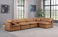 Indulge - Faux Leather 5 Piece Modular Sectional - Simple Home Plus