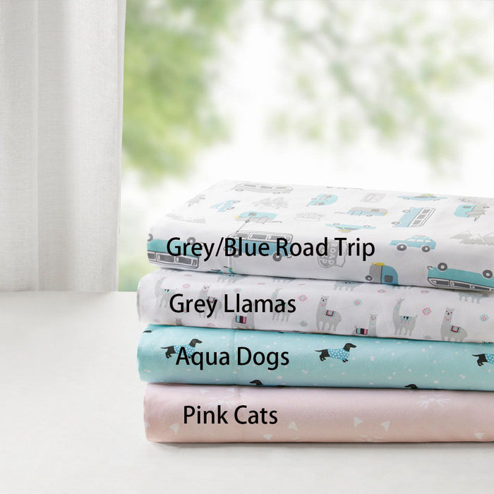 Novelty - Printed Sheet Set - Aqua Dogs - Simple Home Plus