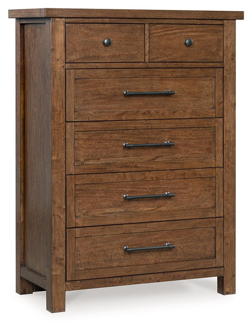 Kristiland - Six Drawer Chest - Warm Brown - Simple Home Plus