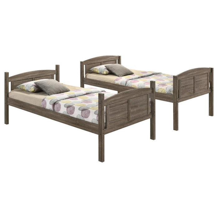 Flynn - Wood Bunk Bed With Mattress - Simple Home Plus