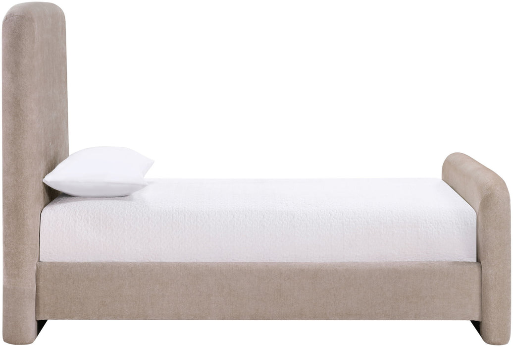 Fira - Chenille Fabric Upholstered Bed - Simple Home Plus