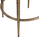 Ferro - Performance Fabric Upholstered Backless Bar Stool - Antique Brass - Simple Home Plus