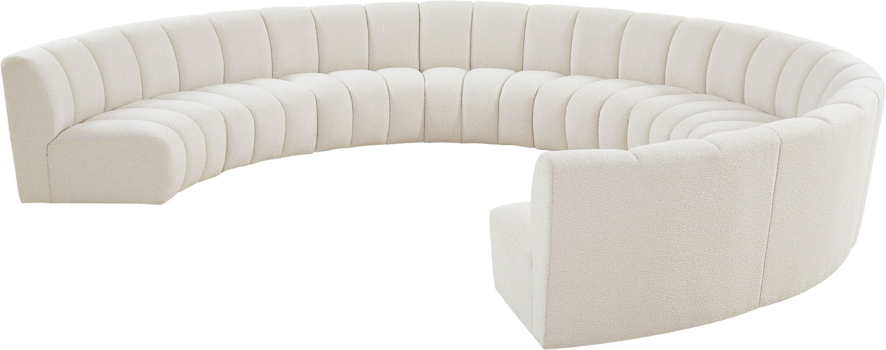 Infinity - 9 Piece Boucle Modular Sectional - Simple Home Plus