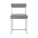 Anastasia - Dining Room Chair Set With Brushed Silver Frame - Simple Home Plus