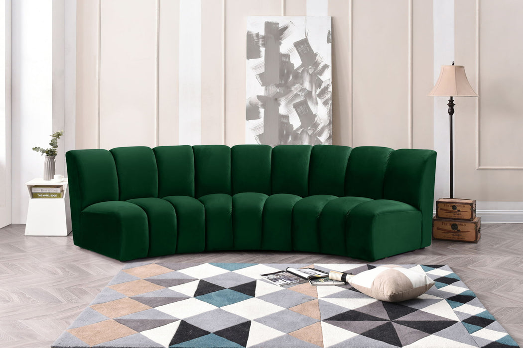 Infinity - 3 Piece Velvet Modular Sectional - Simple Home Plus