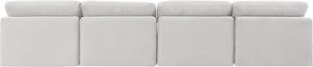 Indulge - Velvet 4 Seat Modular Armless Sofa - Simple Home Plus