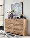 Hyanna - Tan Brown - Six Drawer Dresser - Simple Home Plus