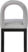 Conrad - Linen Dining Chair With Black Legs - Simple Home Plus