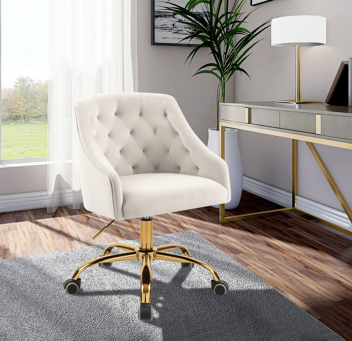 Arden - Office Chair with Gold Legs - Simple Home Plus