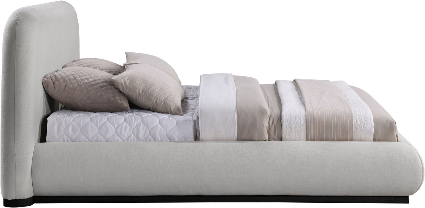 Vaughn - Chenille Bed With Black Base - Simple Home Plus