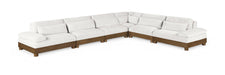 Turin - Chenille Fabric Upholstered Modular Sectional - Cream - Simple Home Plus