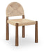 Bohemia - Woven Seagrass Cord And Solid Wood Dining Chair (Set of 2) - Beige - Simple Home Plus