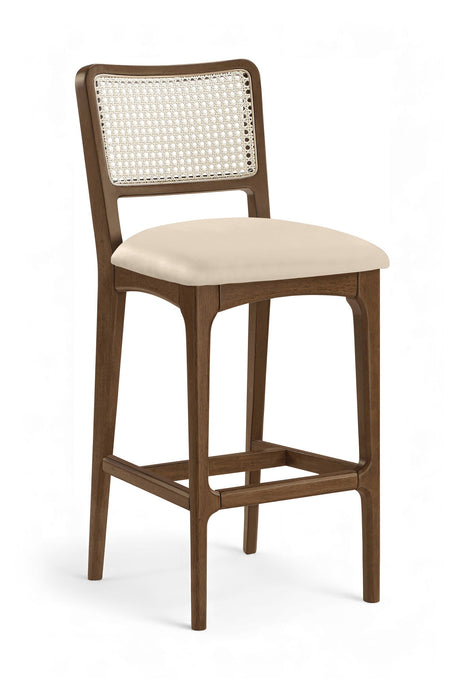 Atrium - Upholstered Bar Stool (Set of 2) - Brushed Brown Frame - Simple Home Plus
