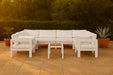 Nizuc - Outdoor Patio 8 Piece Modular Sectional With White Frame - Simple Home Plus