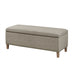 Caymus - Rectangular Soft Close Storage Bench - Light Gray - Simple Home Plus