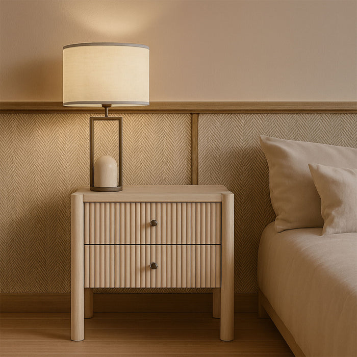 Kivo - Solid Wood Nightstand - Simple Home Plus