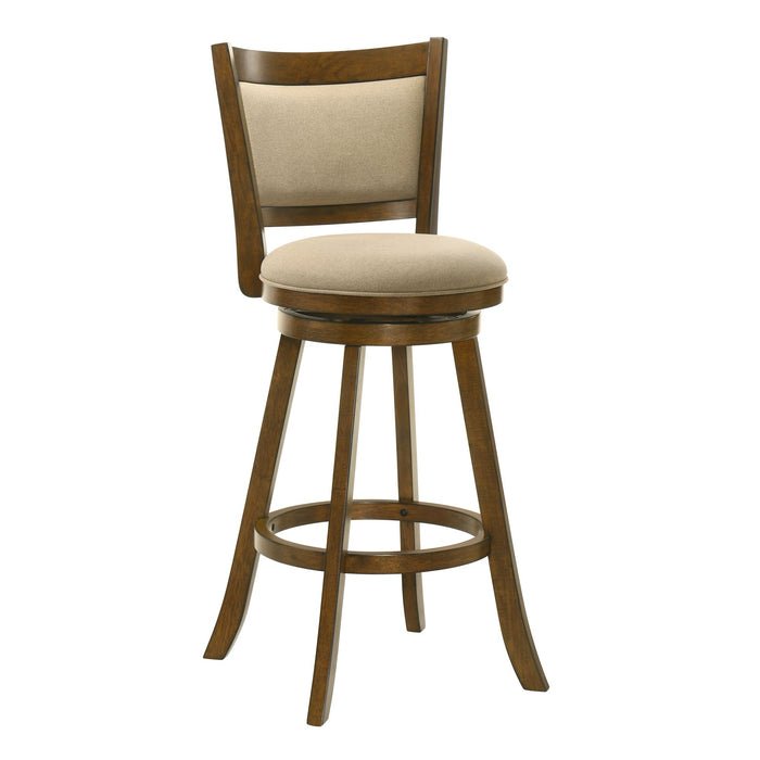 Aiden - Modern Farmhouse Swivel Wood Bar Height Kitchen Bar Stool - Simple Home Plus