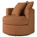 Debbie - Upholstered Swivel Accent Chair - Simple Home Plus