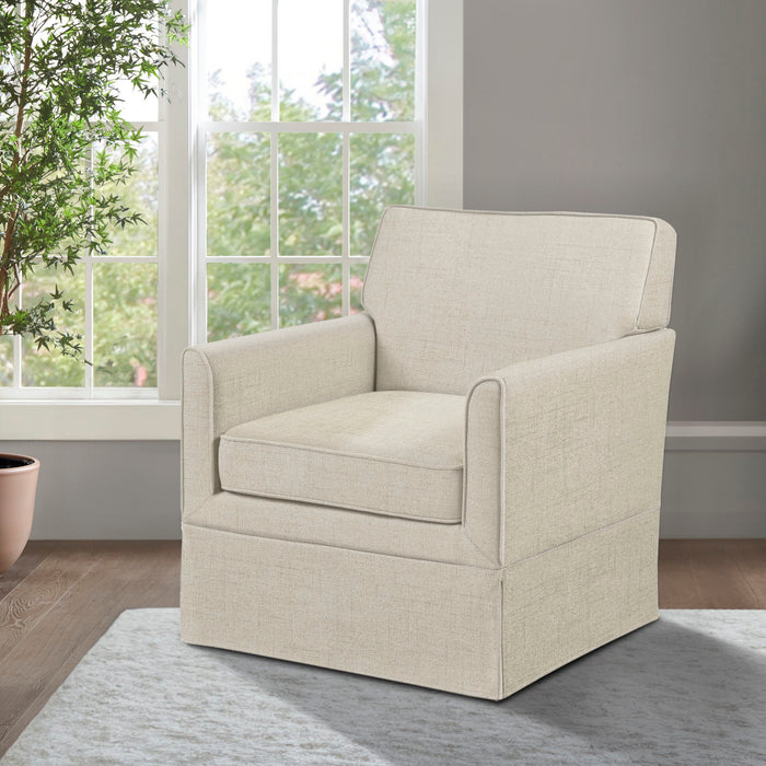 Paula - Slipcover Accent Armchair - Cream - Simple Home Plus