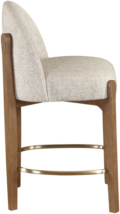 Torino - Counter Stool With Brushed Brown Base - Simple Home Plus