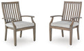 Rainier Ranch - Arm Chair With Cushion (Set of 2) - Brown / Beige - Simple Home Plus