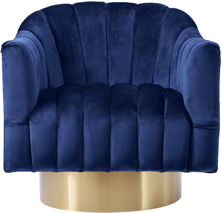 Farrah - Accent Chair with Gold Base - Simple Home Plus