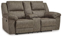 Laresview - Fossil - Dbl Reclining Loveseat with Console - Simple Home Plus