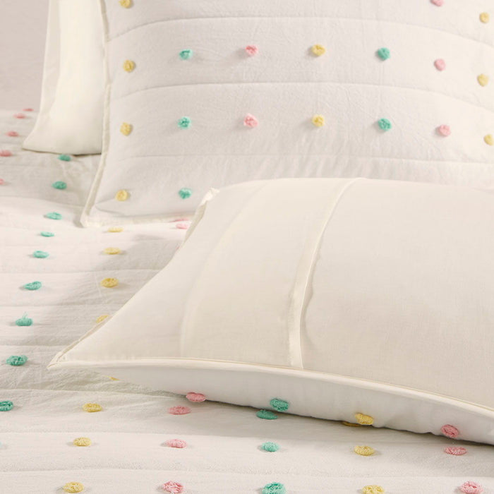 Callie - Pom Pom Coverlet Set - Multi - Simple Home Plus