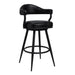Justin - Swivel Vintage Bar Stool With Metal Legs - Simple Home Plus