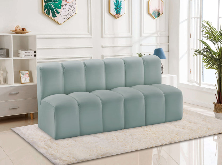 Arc - Faux Leather 2 Seats Modular Sofa - Simple Home Plus