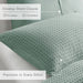 Mina - Twin/Twin XL Weave Textured Duvet Cover Set - Sage Green - Simple Home Plus
