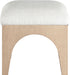 Lawson - Chenille Fabric Ottoman - Natural Base - Simple Home Plus