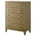 Granada - 5-Drawer Bedroom Chest Of Drawers - Natural Pine - Simple Home Plus