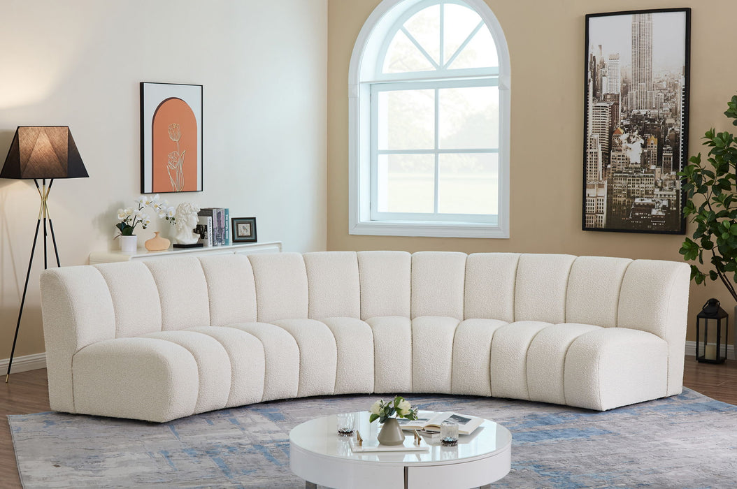 Infinity - 4 Piece Boucle Modular Sectional - Simple Home Plus