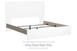 Stelsie - King Panel Rails - White - Simple Home Plus