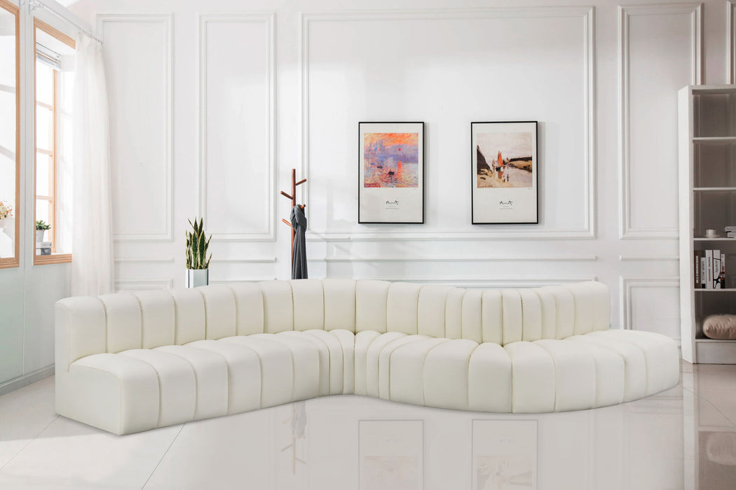 Arc - Faux Leather 7 Piece Modular Sofa - Simple Home Plus