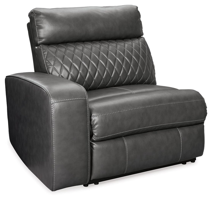 Samperstone - LAF Zero Wall Power Recliner - Gray - Simple Home Plus
