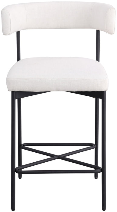 Rivage - Durable Stool With Black Frame (Set of 2) - Simple Home Plus