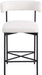 Rivage - Durable Stool With Black Frame (Set of 2) - Simple Home Plus