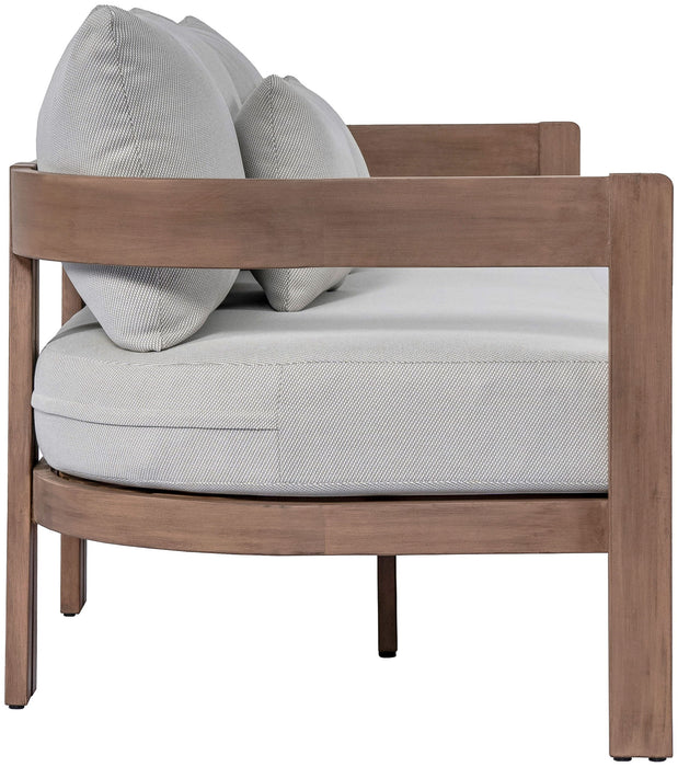 Newport - Water Resistant Fabric 86.75" Upholstered Outdoor Patio Sofa - Simple Home Plus